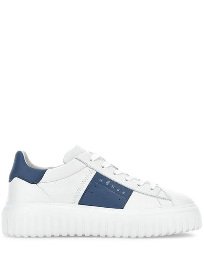 Hogan White H-Stripes Sneakers