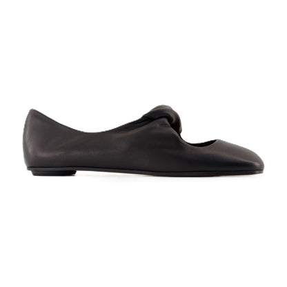 Alexander Mcqueen Twisted Detail Ballet Flats