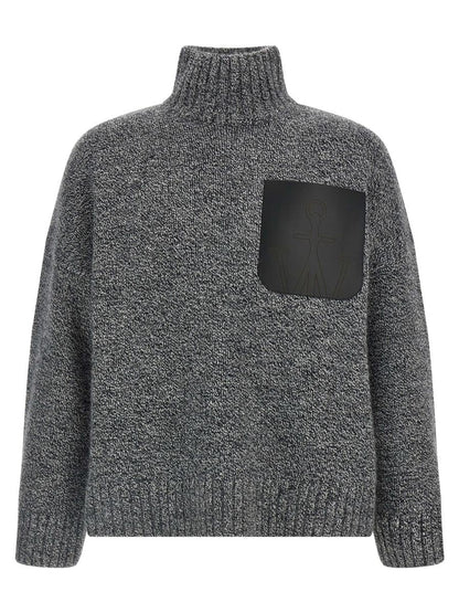 JW Anderson 'Leather Patch Pocket' Sweater