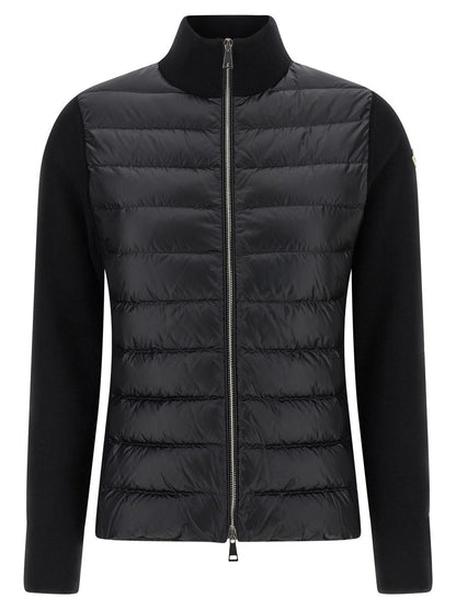 Moncler Two-Material Cardigan