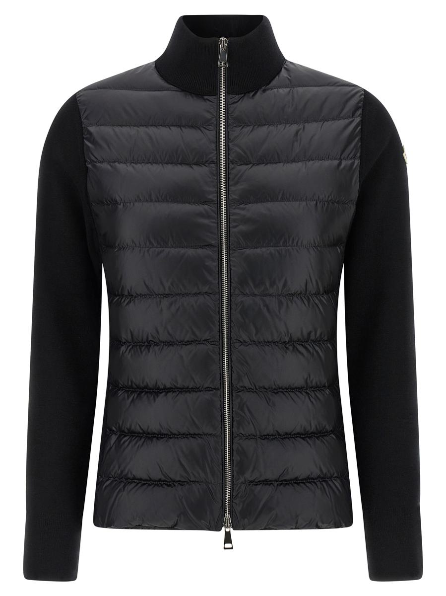 Moncler Two-Material Cardigan