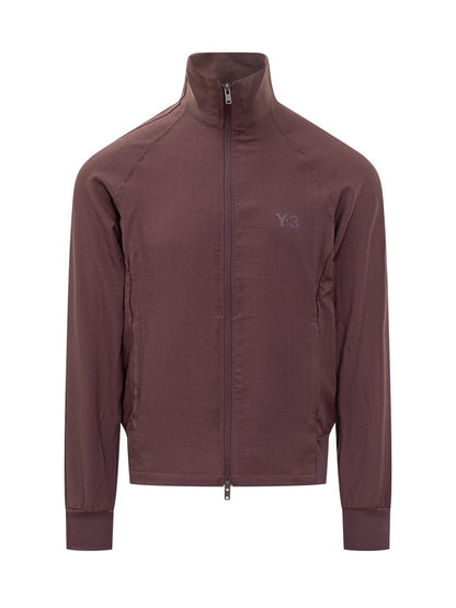 Y-3 Adidas Burgundy Full Zipper Sports Jacket Y-3
