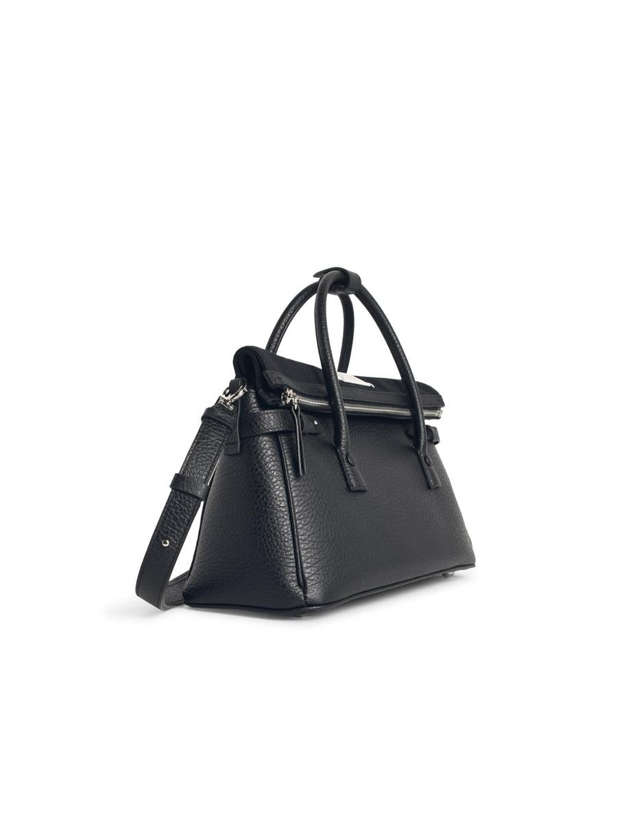 Maison Margiela '5Ac East West' Black Leather Handbag