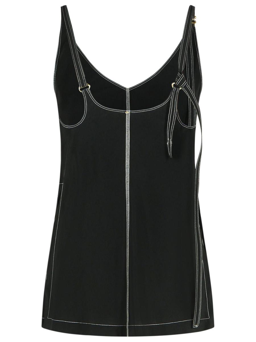 Sportmax 'Waser' Black Viscossa Tank Top
