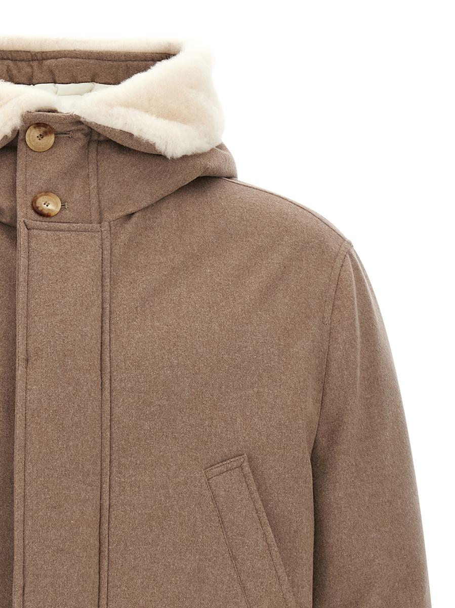 Brunello Cucinelli Flannel Down Jacket