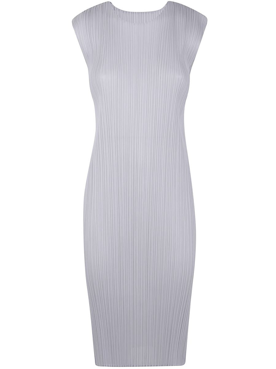Pleats Please Issey Miyake Basics Sleeveless Mini Dress Clothing