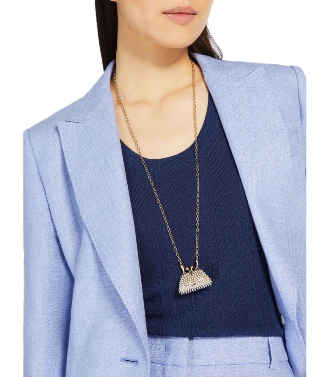 Weekend Max Mara Pasticcino Bag Gold Necklace