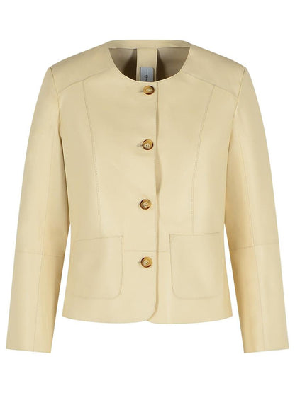 Bully Ivory Leather Jacket