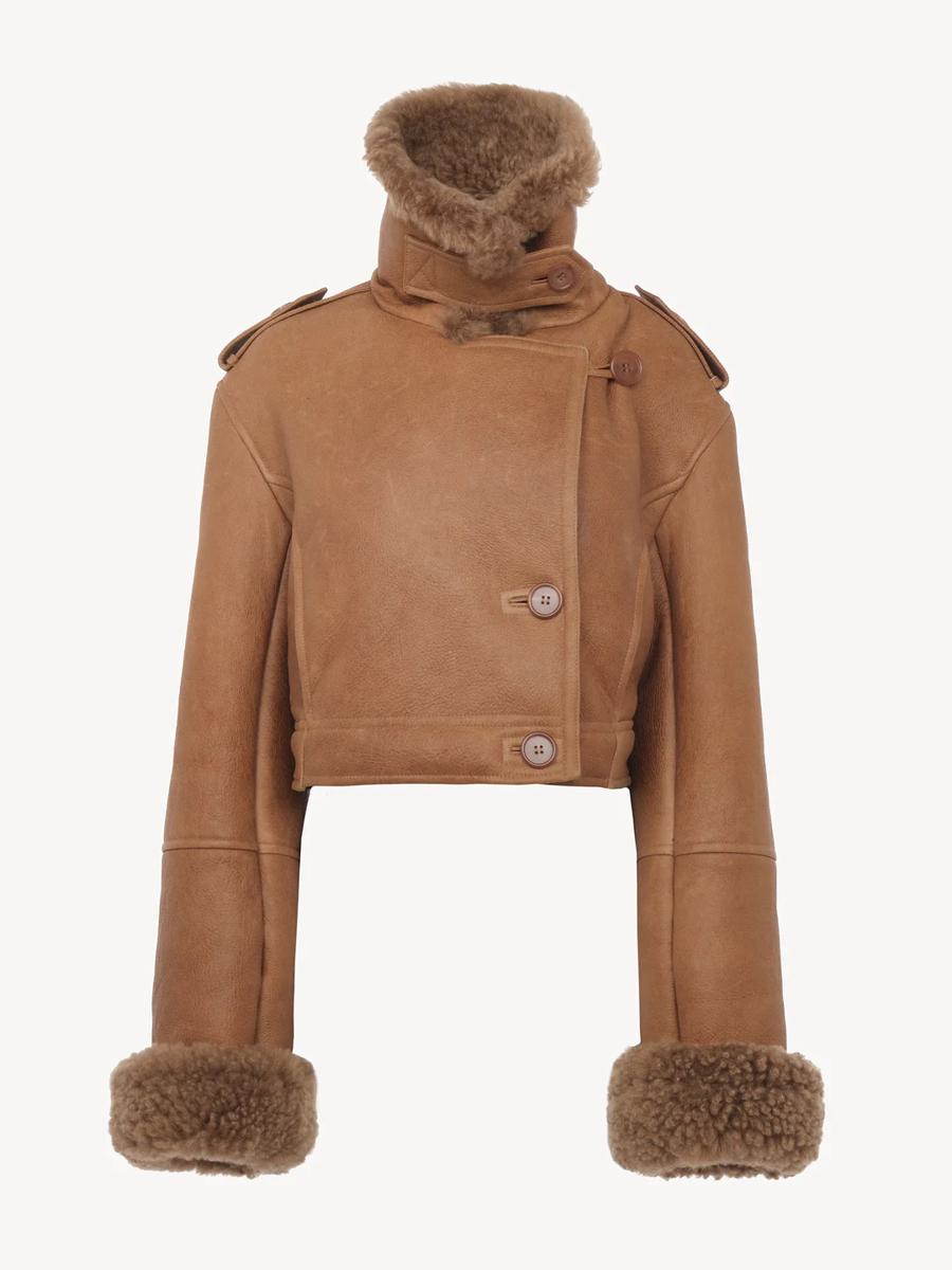 Chloé Short "Boxy" Leather Jacket