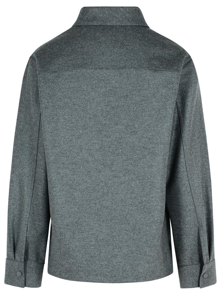 Jil Sander Grey Wool Shirt