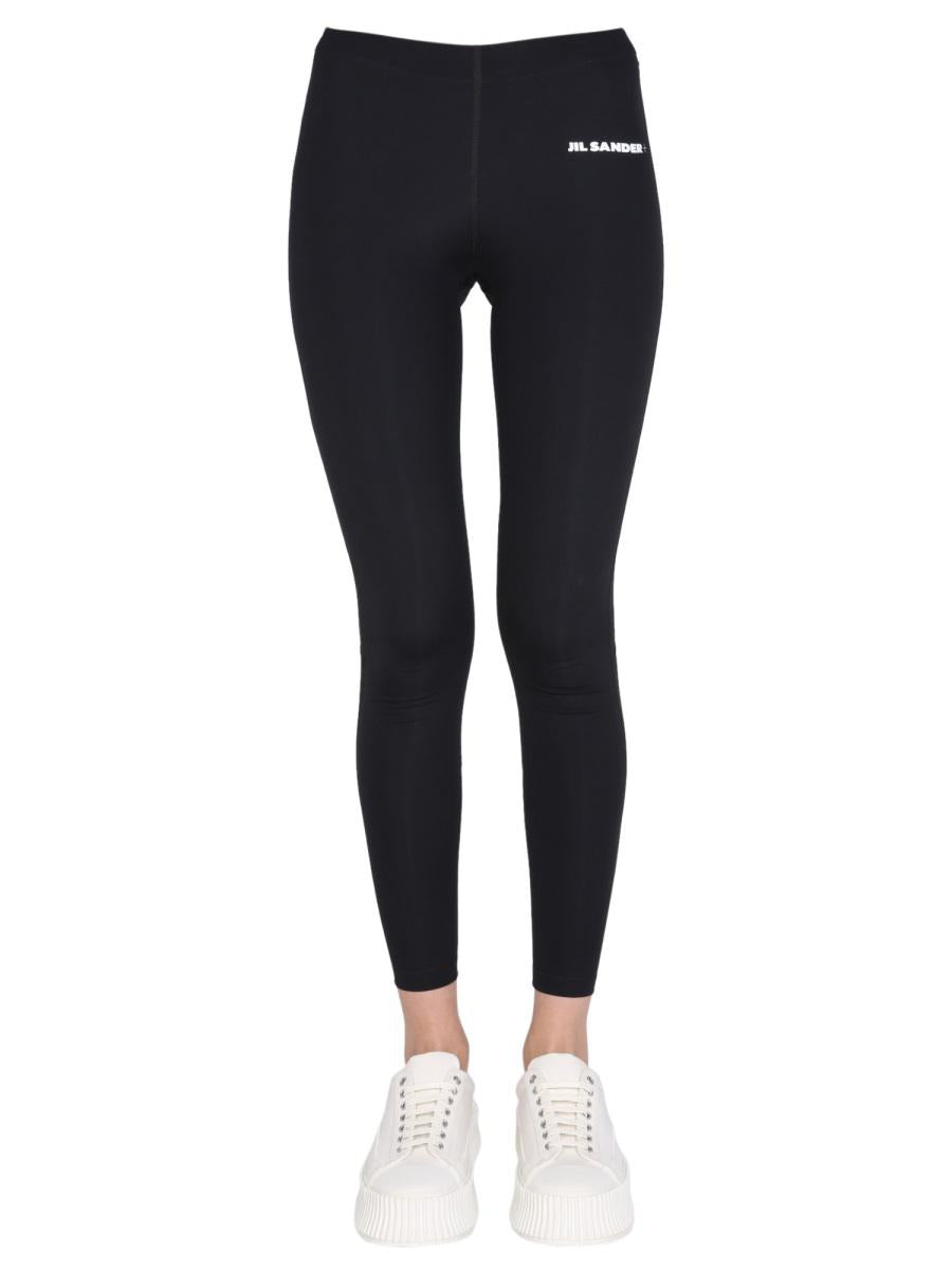 Jil Sander Logo Print Leggings