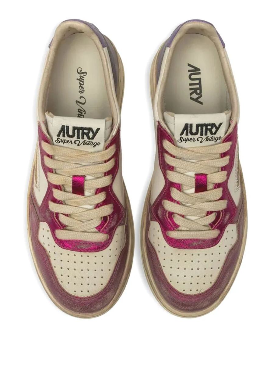 Autry "Sup Vintage Low" Suede Sneakers Shoes