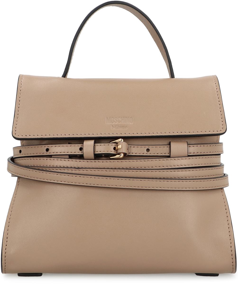 Moschino Moschino Tie Me Small Leather Handbag