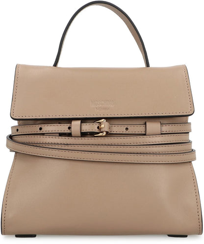 Moschino Moschino Tie Me Small Leather Handbag