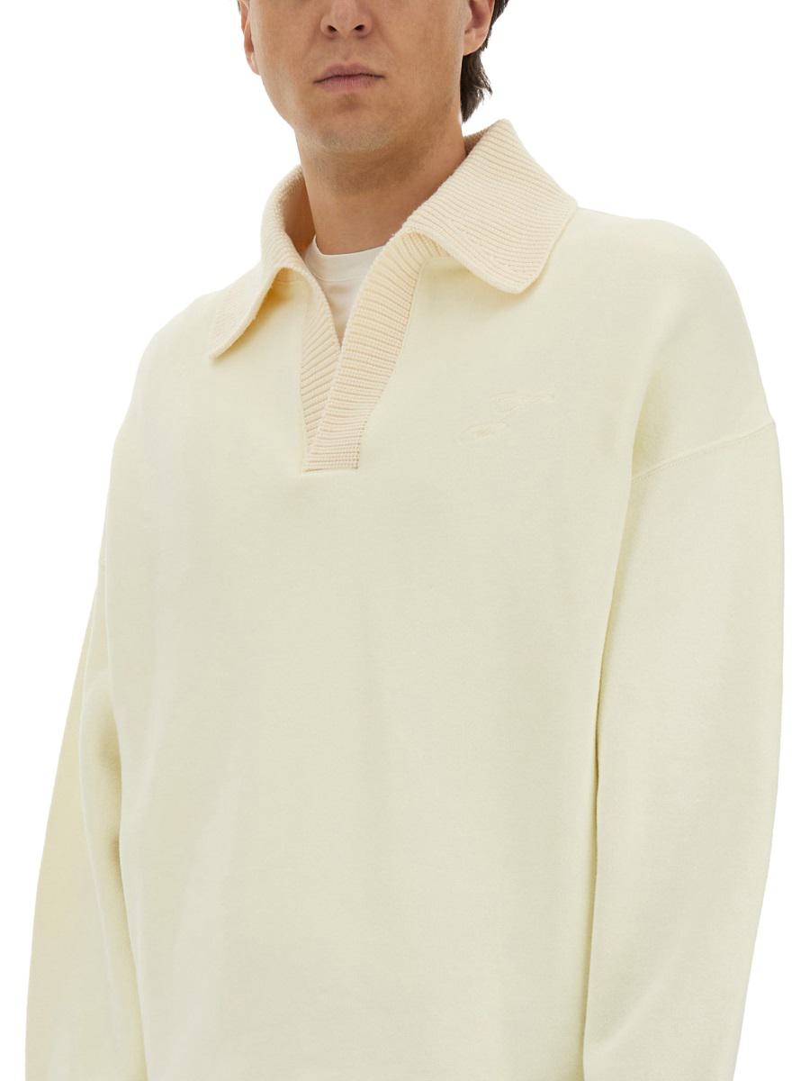 Jacquemus Long Sleeve "Stitch" Polo Shirt