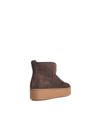 Hogan Brown Suede Ankle Boots
