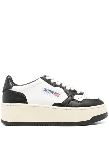 Autry "Platform Low" Leather Sneakers Shoes