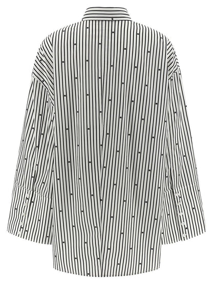 Rotate Birger Christensen 'Poplin Oversized Striped' Shirt