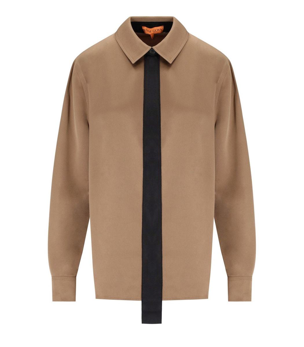 Stine Goya Beige Satin Shirt