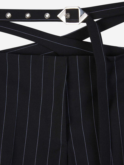 The Attico Striped Belt Pants