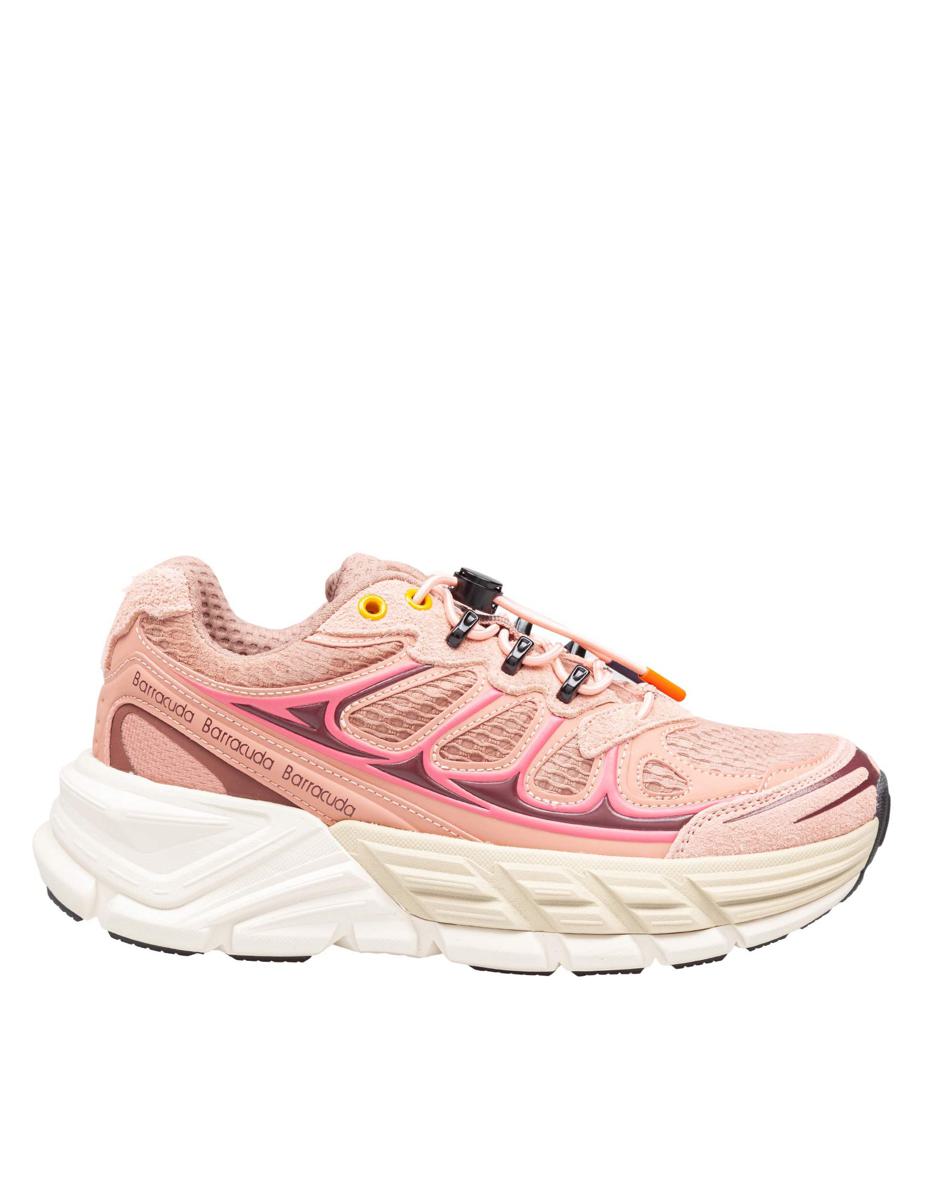 Barracuda Round-One Sneakers In Technical Fabric And Suede