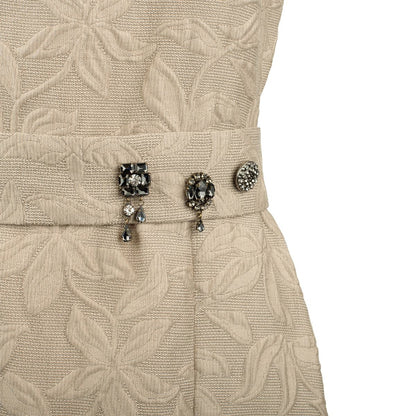 Max Mara Jacquard Dress With Belt