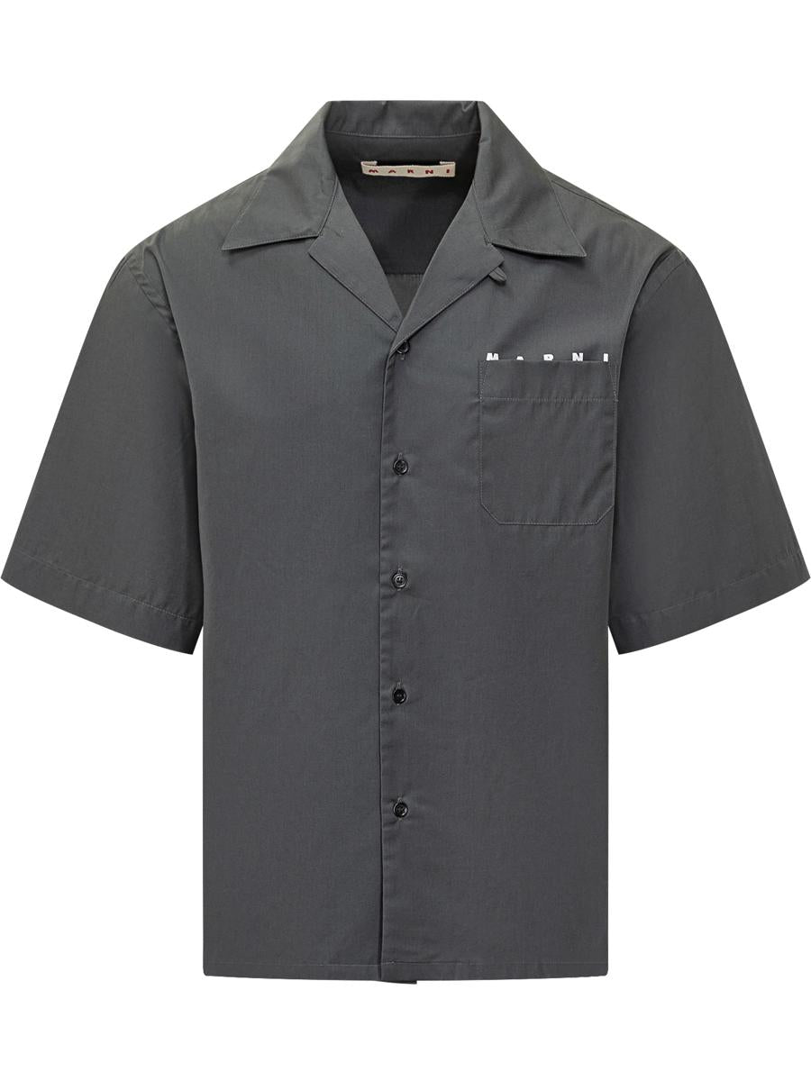 Marni Grey Shirt With Marni Logo