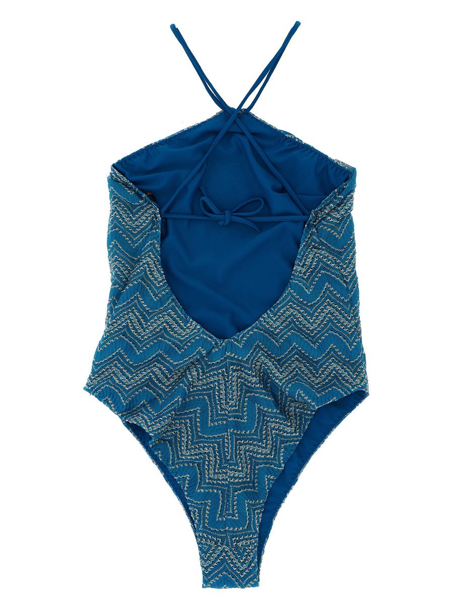 Missoni Zig Zag Lamé One-Piece Swimsuit