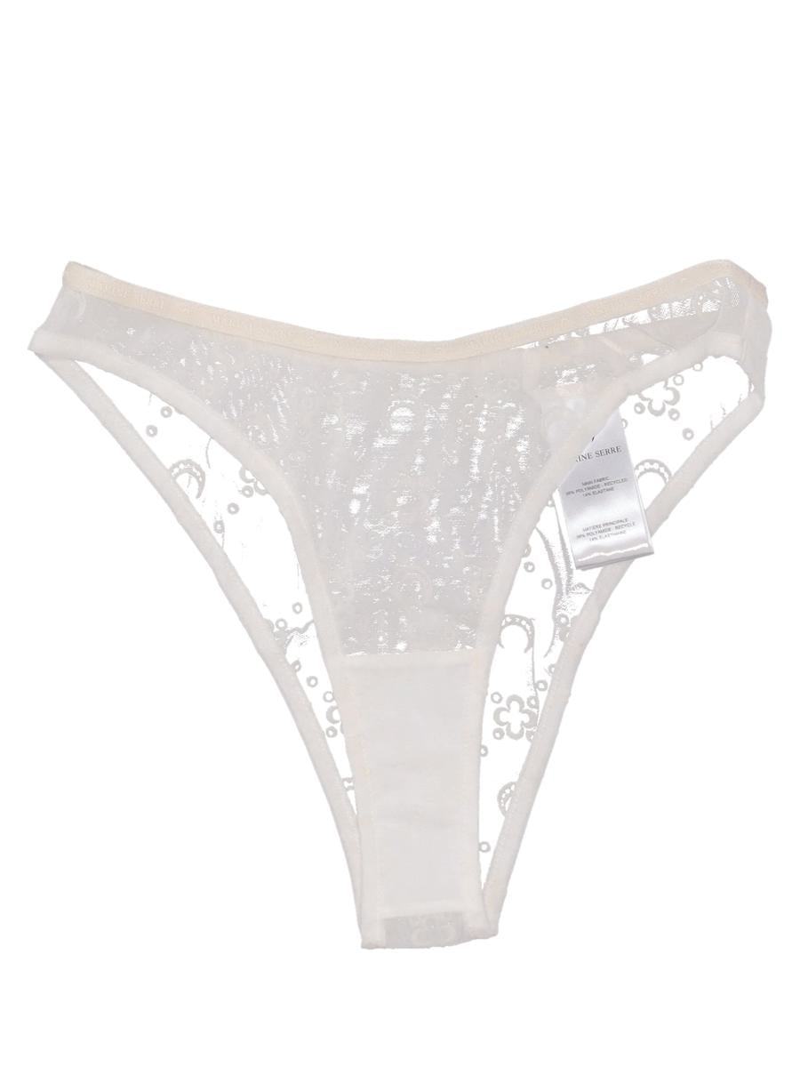 Marine Serre Recycled Mesh Flock High-Cut Panties