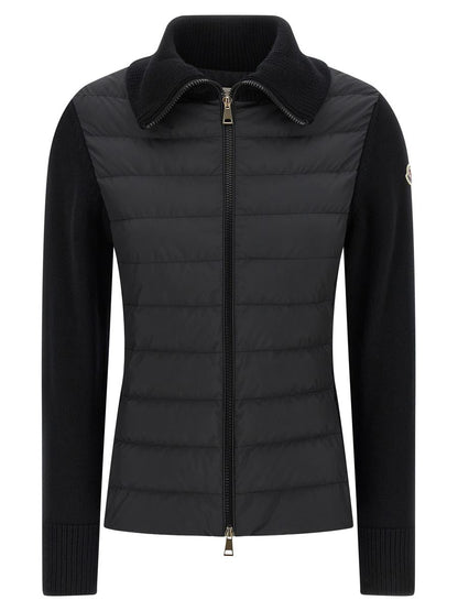 Moncler Two-Material Cardigan
