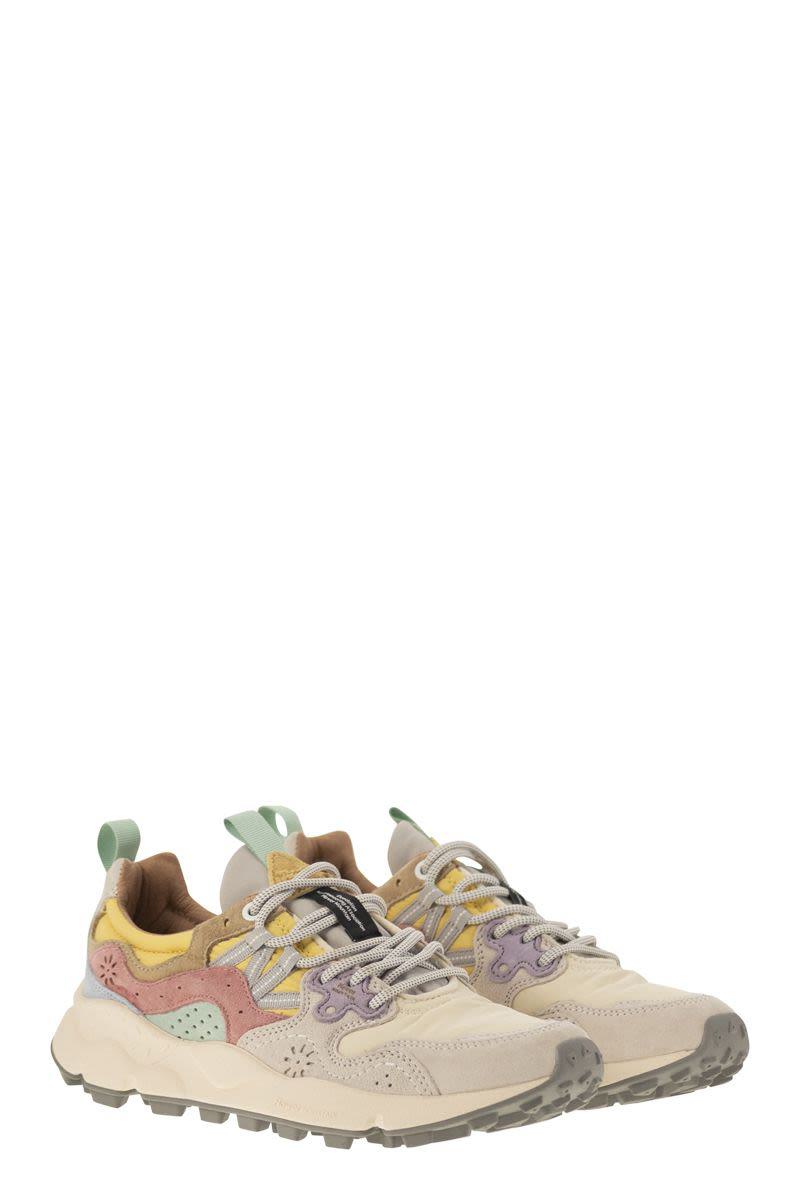 Flower Mountain Yamano 3 - Sneakers In Suede And Technical Fabric