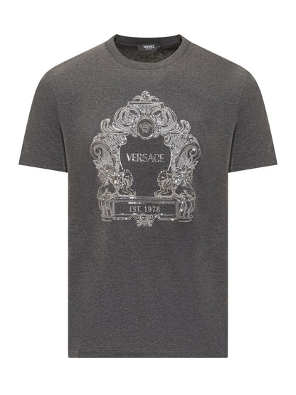 Versace Versace Cartouche T-Shirt In Sequins