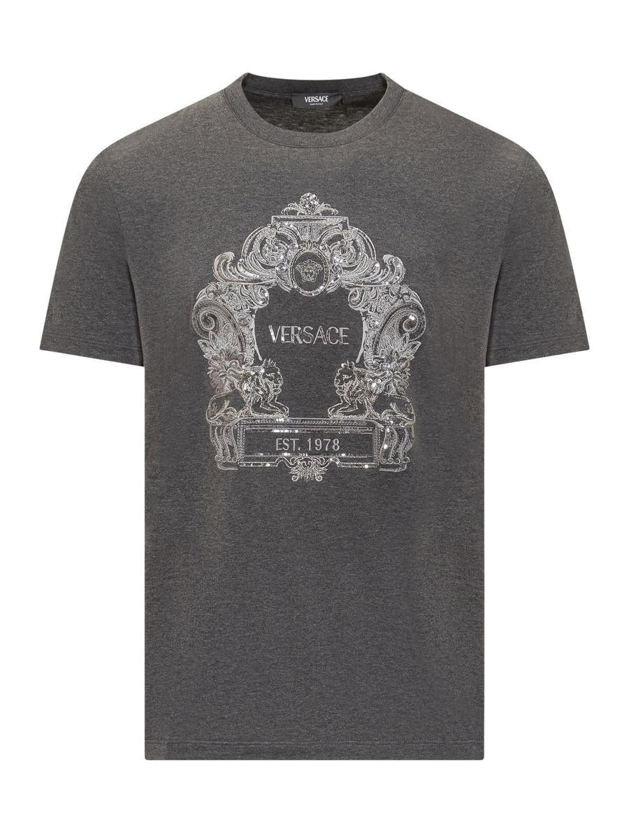 Versace Versace Cartouche T-Shirt In Sequins