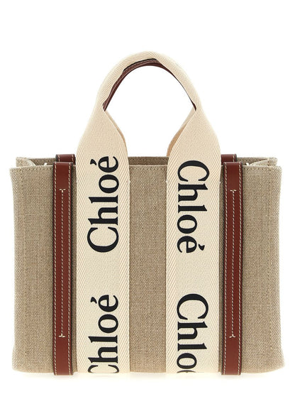 Chloé Woody Small Canvas Tote