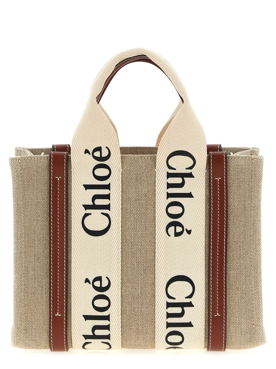 Chloé Woody Small Canvas Tote