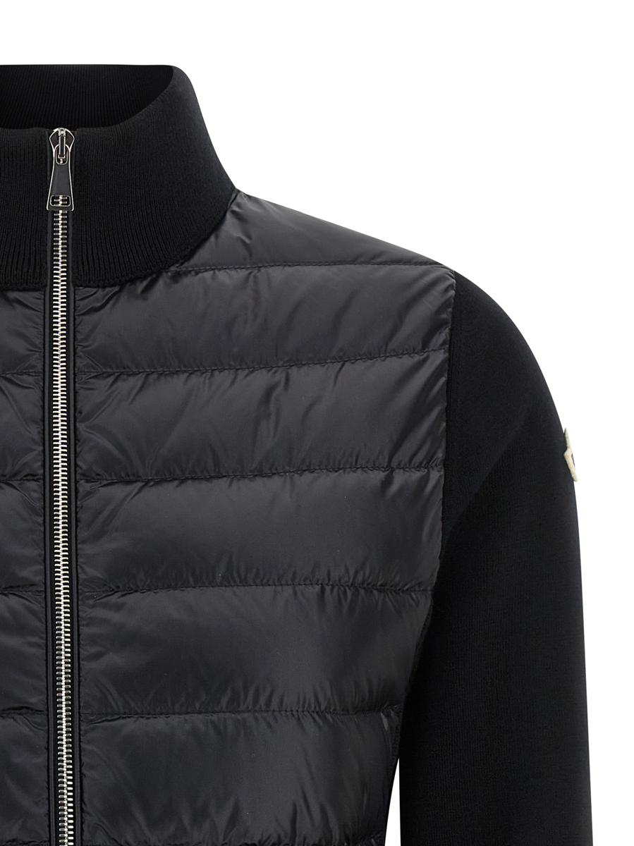 Moncler Two-Material Cardigan