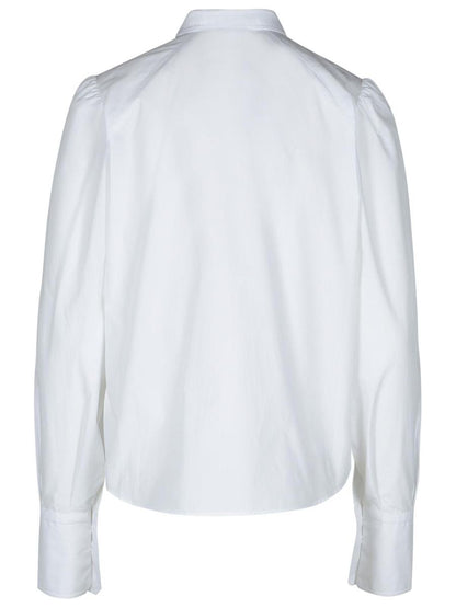 Patou 'Ascot' White Cotton Blouse