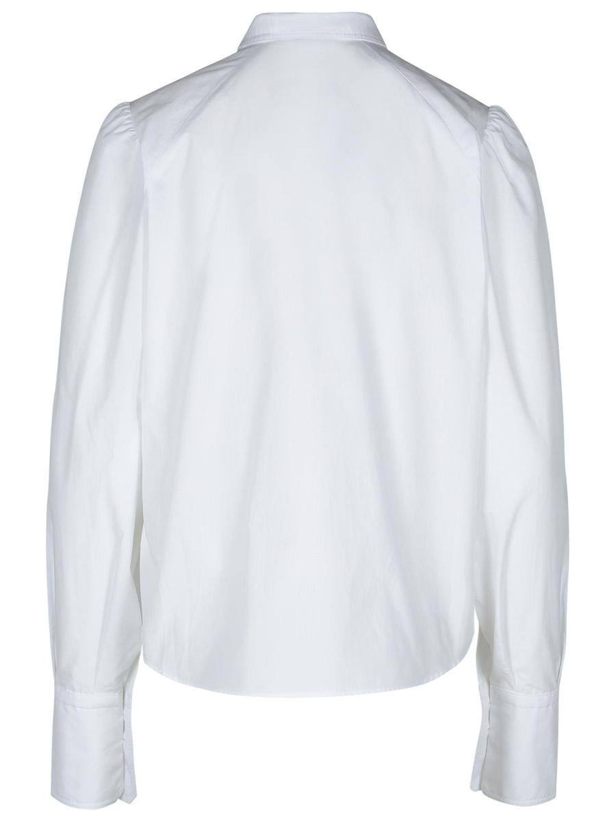 Patou 'Ascot' White Cotton Blouse