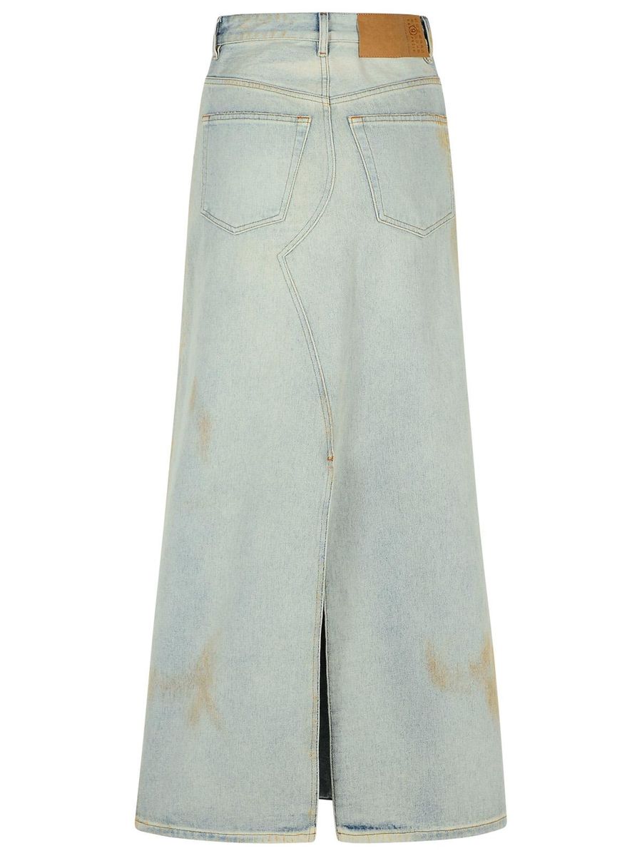 Mm6 Maison Margiela Blue Denim Skirt