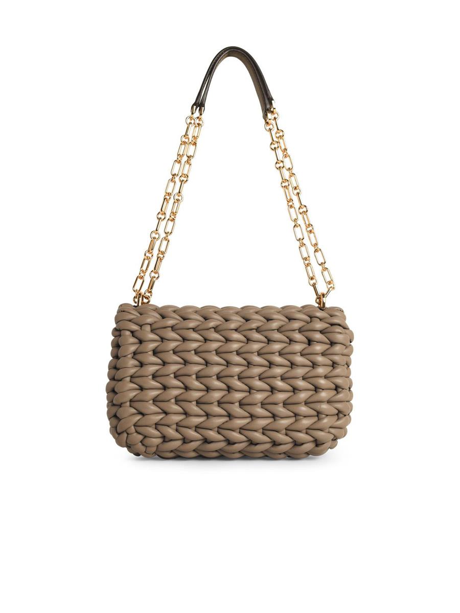 Michael Kors 'Tribeca' Shoulder Bag In Birch Woven Leather
