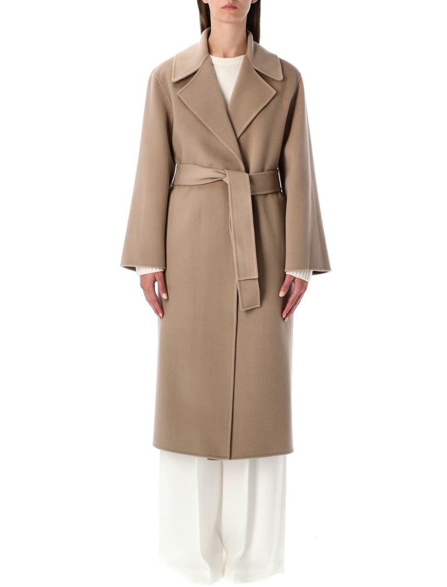 Alberta Ferretti Coat In Double-Face Wool
