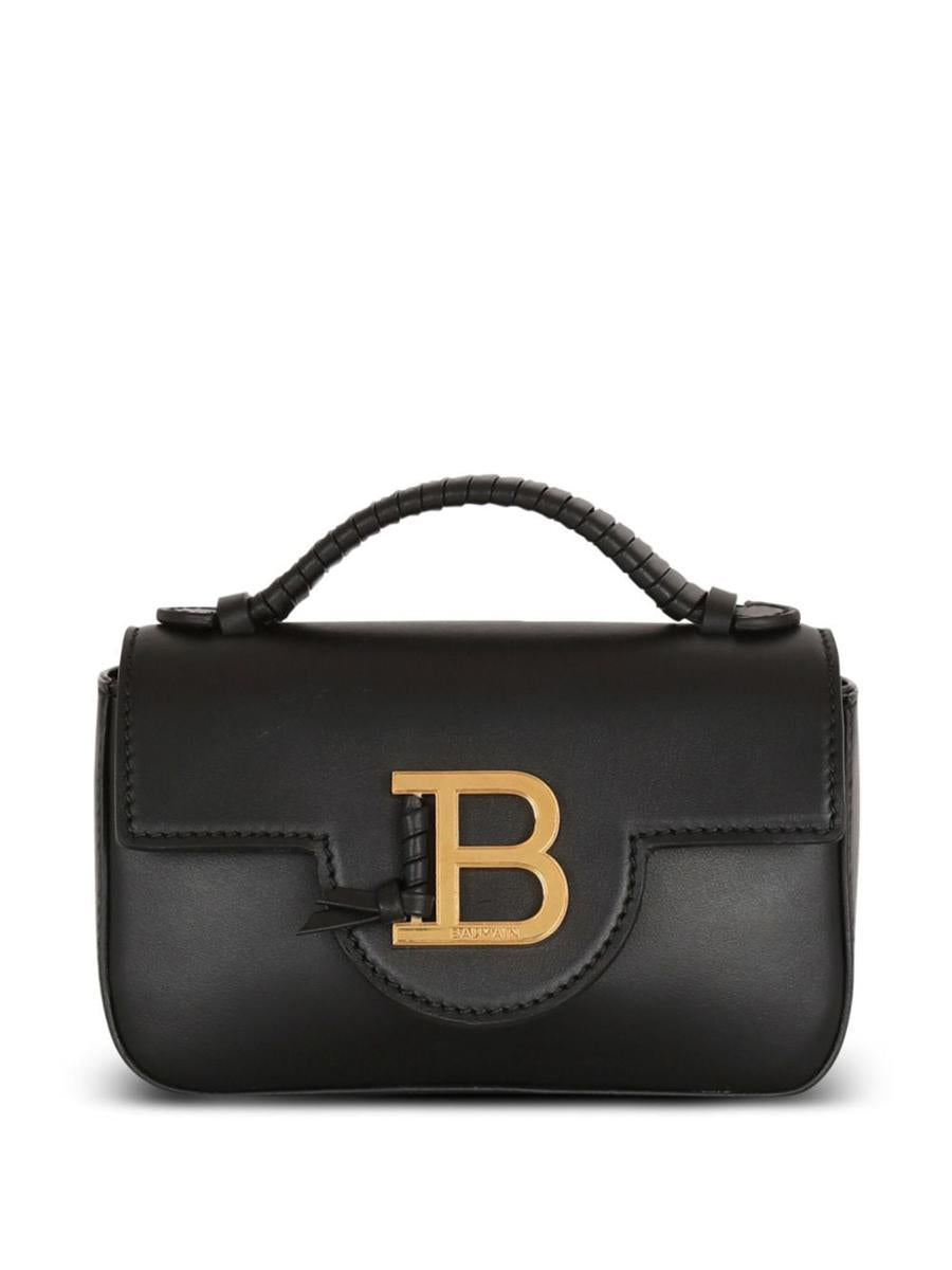 Balmain B-Buzz 17 Mini Leather Shoulder Bag
