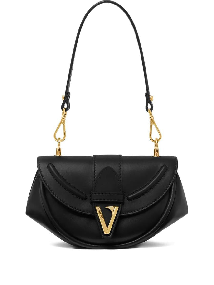 Versace "Virtus" Small Shoulder Bag Calf Leather Bags