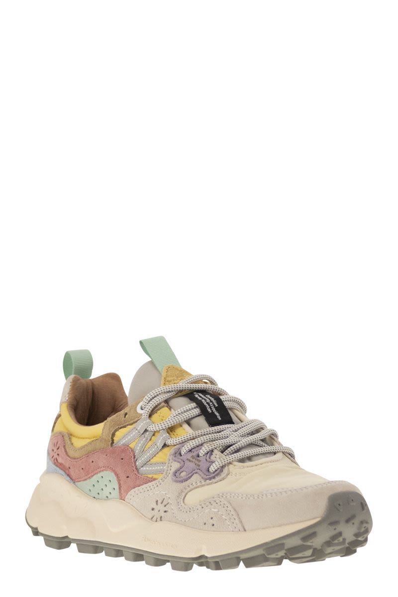 Flower Mountain Yamano 3 - Sneakers In Suede And Technical Fabric