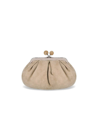Weekend Max Mara Pasticcino Valois Small Beige Clutch