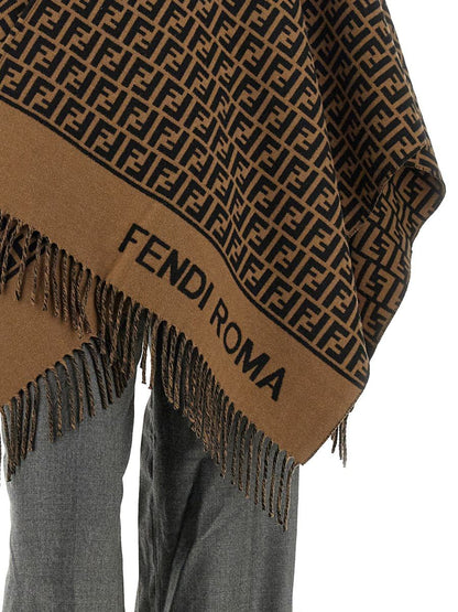 Fendi Wool And Cashmere Poncho
