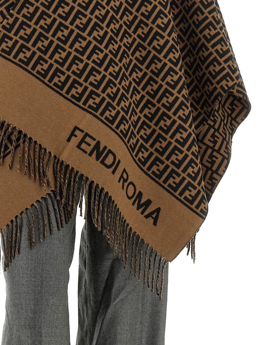 Fendi Wool And Cashmere Poncho