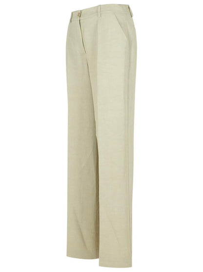 P.A.R.O.S.H. Beige Viscose Blend Trousers
