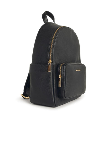 Michael Kors 'Tanner' Medium Backpack In Black Hammered Leather