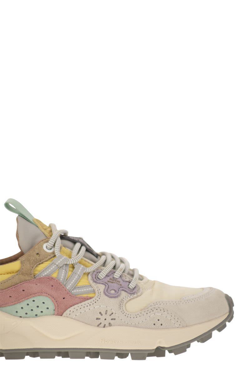 Flower Mountain Yamano 3 - Sneakers In Suede And Technical Fabric